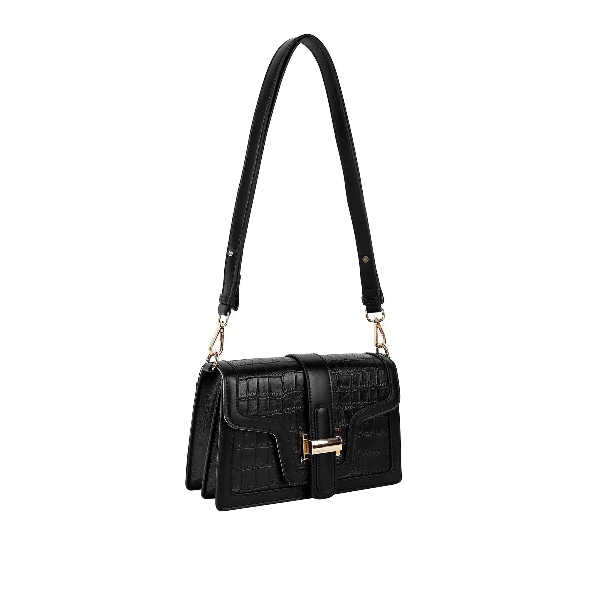 Voyage Fearless Black Shoulder Bag - Lino Perros
