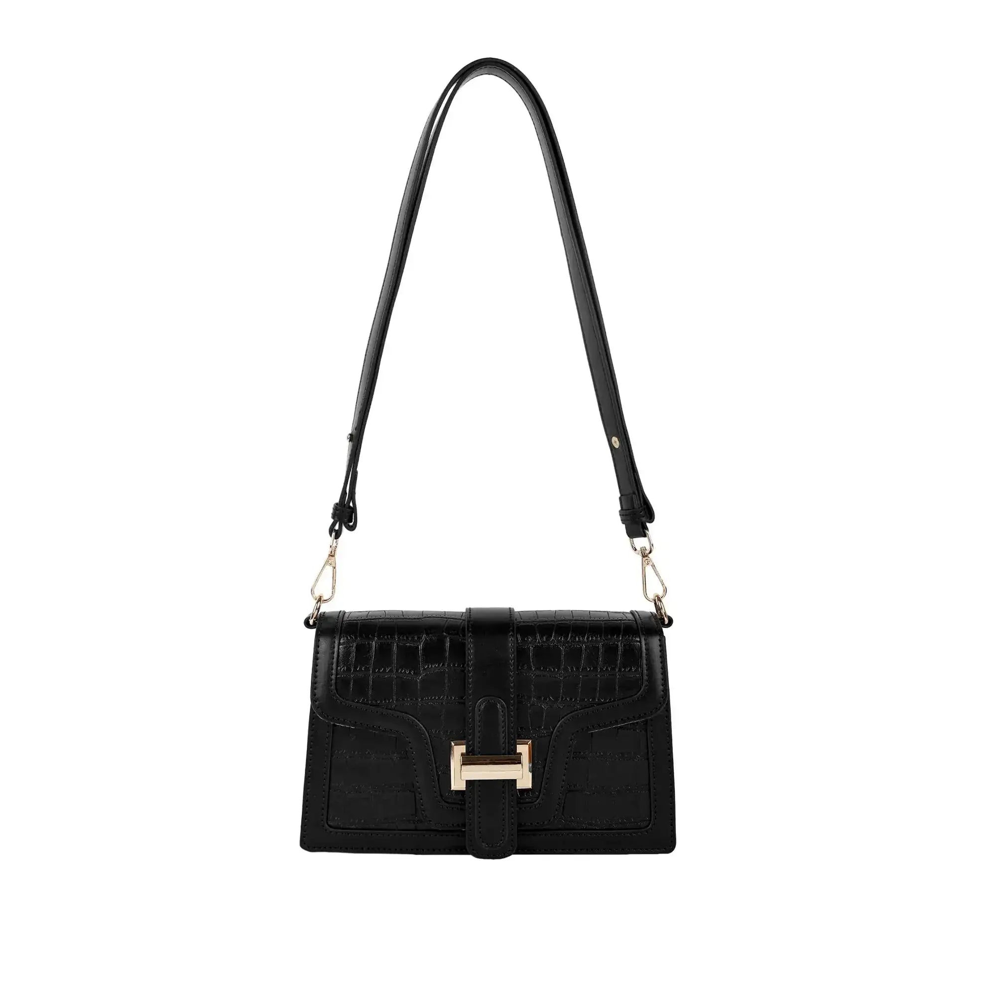 Voyage Fearless Black Shoulder Bag - Lino Perros