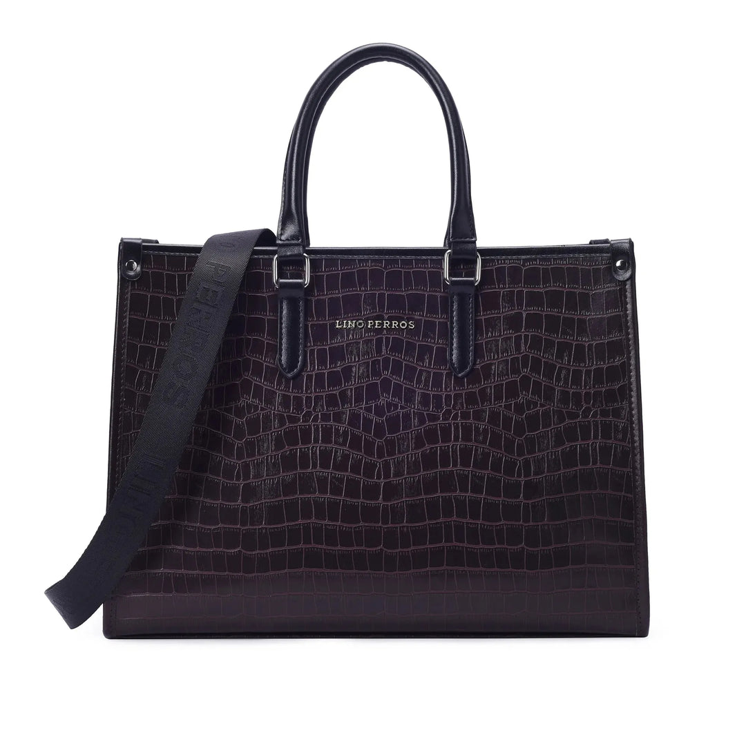 Buy Voyage Large Brown Tote Bag Lino Perros - Main Image