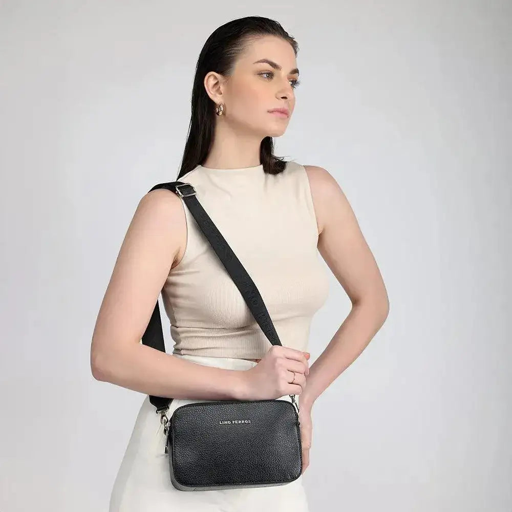 Voyage New Look Black Sling Bag - Lino Perros