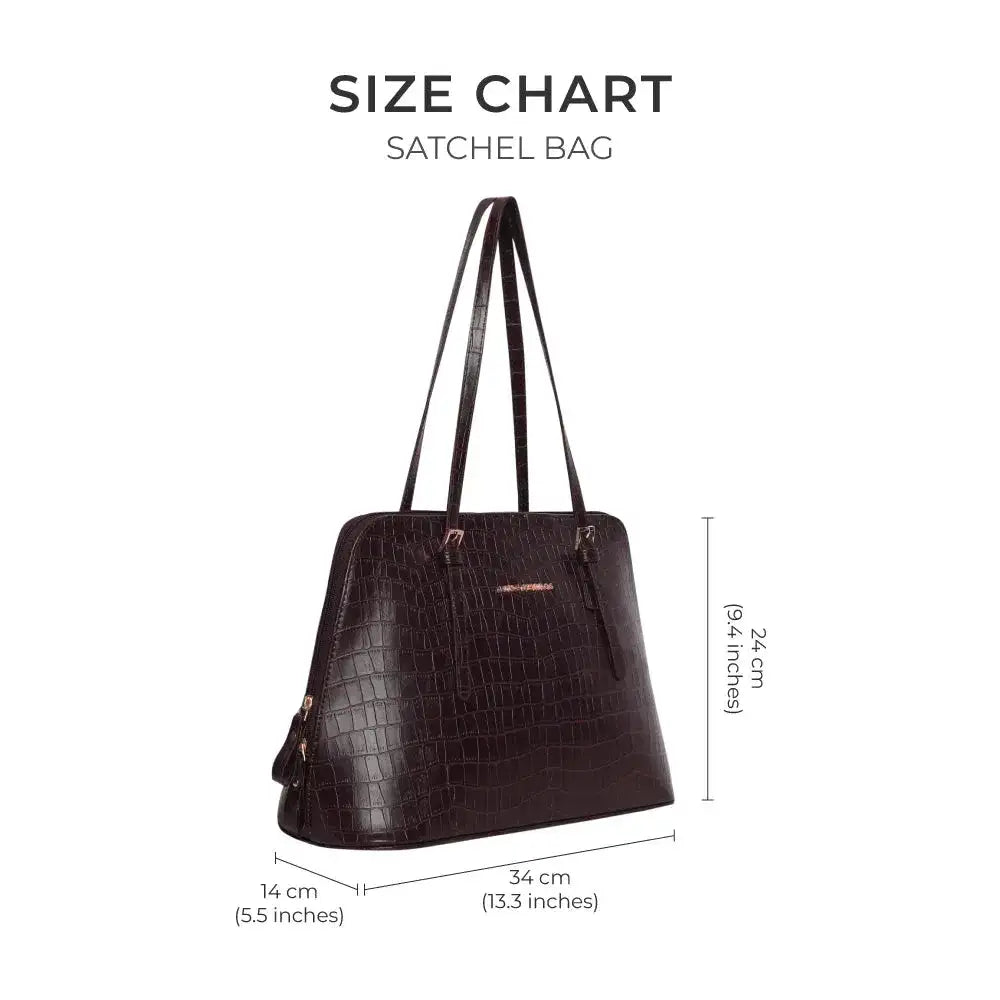 Voyage Office Brown Satchel Bag - Lino Perros