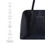 Voyage Office Black Satchel Bag - Lino Perros