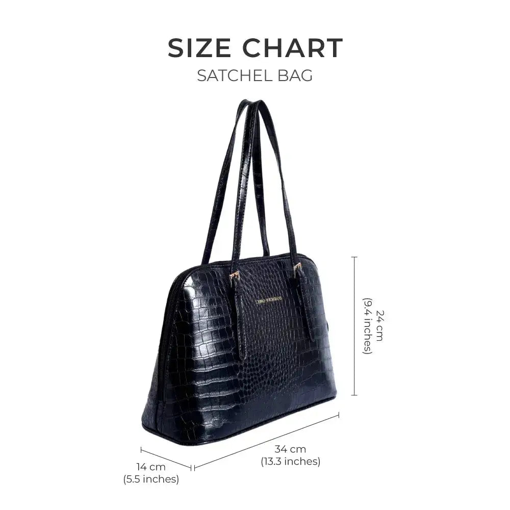 Voyage Office Black Satchel Bag - Lino Perros