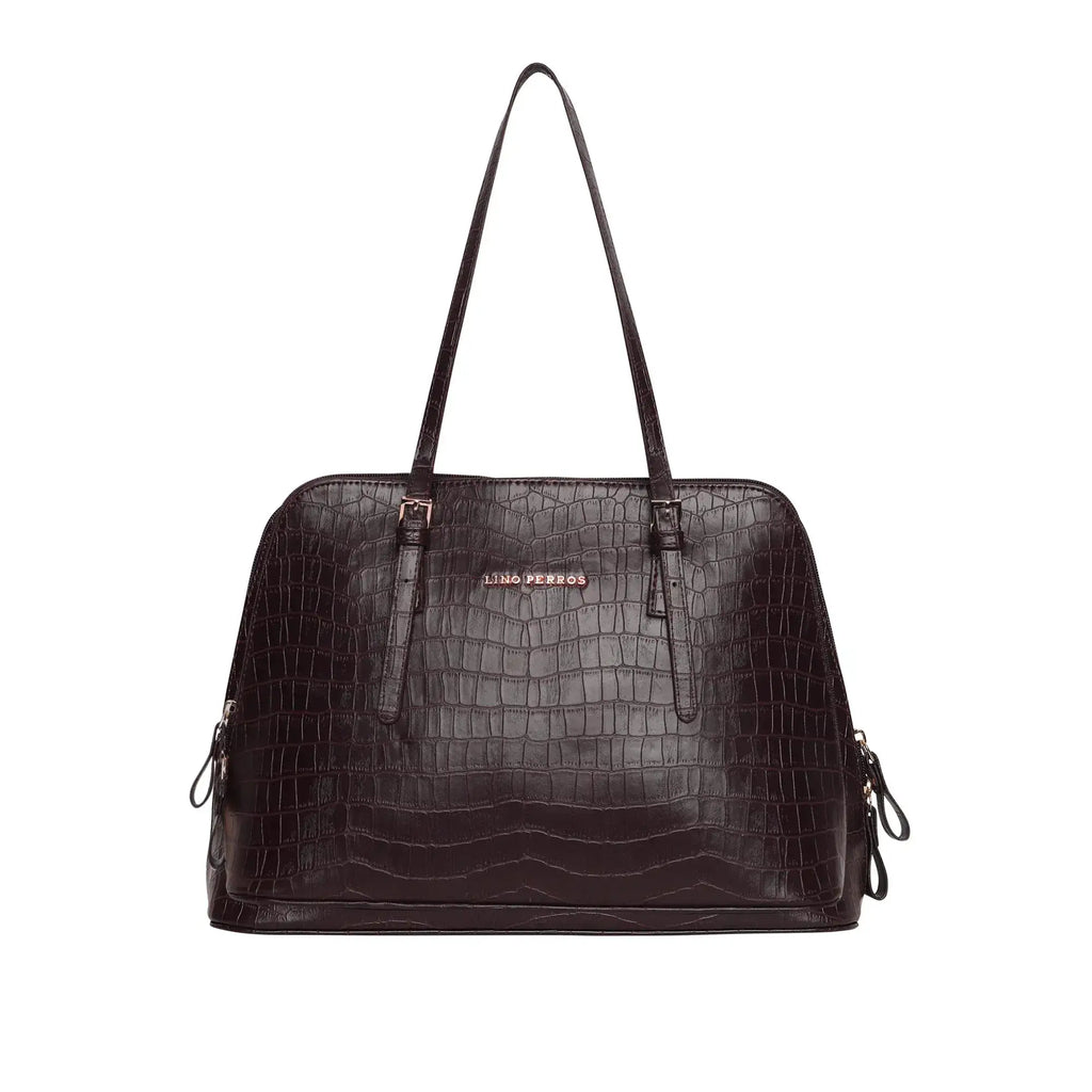 Voyage Office Brown Satchel Bag - Lino Perros