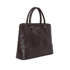 Voyage Organizer Brown Croco Laptop Bag - Lino Perros