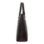 Voyage Organizer Brown Croco Laptop Bag - Lino Perros