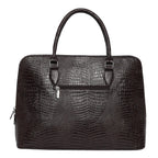 Voyage Organizer Brown Croco Laptop Bag - Lino Perros