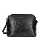 Voyage Pouch Croco Black Sling Bag - Lino Perros