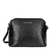 Voyage Pouch Croco Black Sling Bag