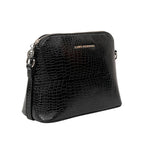 Voyage Pouch Croco Black Sling Bag - Lino Perros