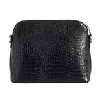 Voyage Pouch Croco Black Sling Bag - Lino Perros