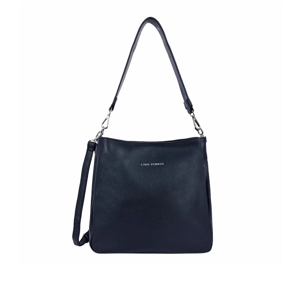 Voyage Simple Black Hobo Bag - Lino Perros