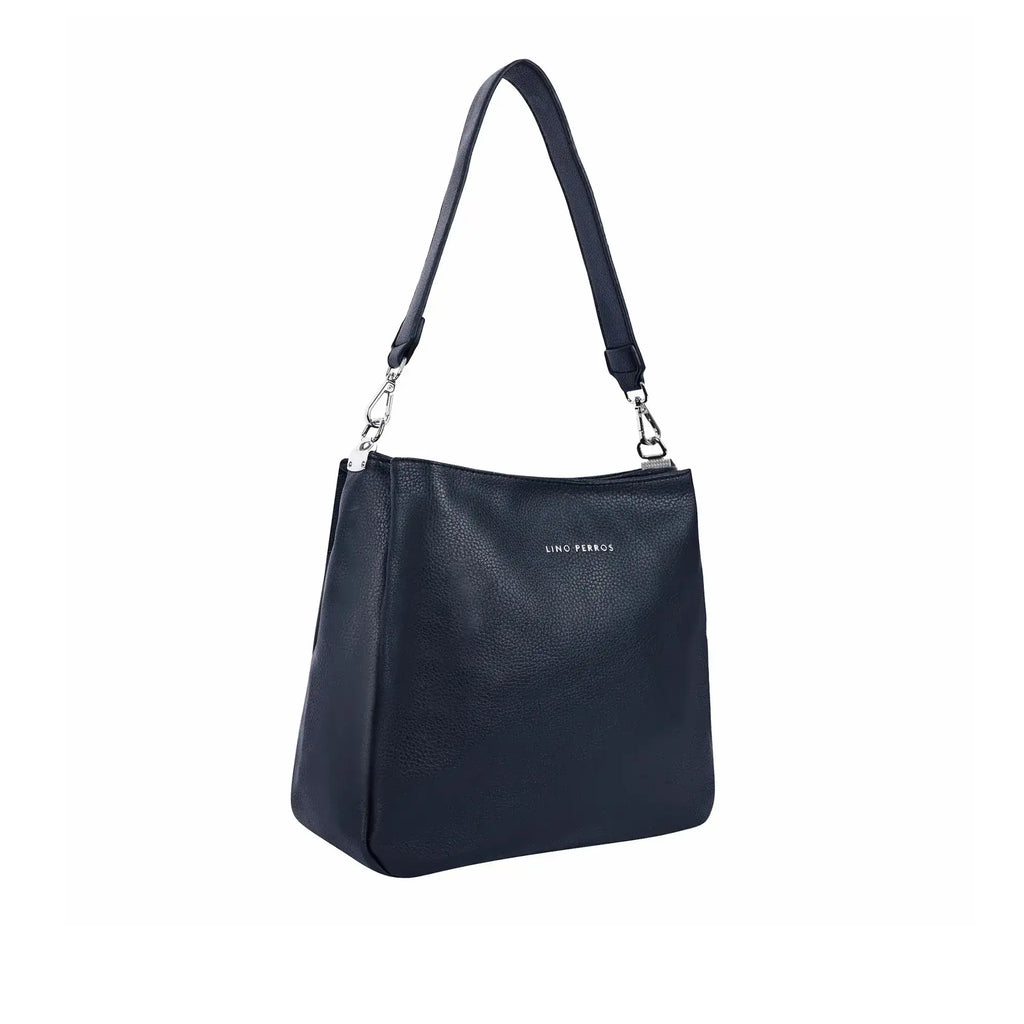 Voyage Simple Black Hobo Bag - Lino Perros
