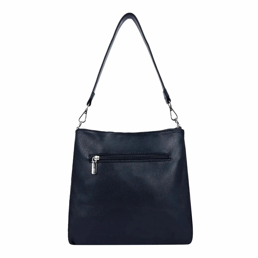 Voyage Simple Black Hobo Bag - Lino Perros