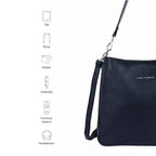 Voyage Simple Black Hobo Bag - Lino Perros