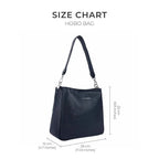 Voyage Simple Black Hobo Bag - Lino Perros