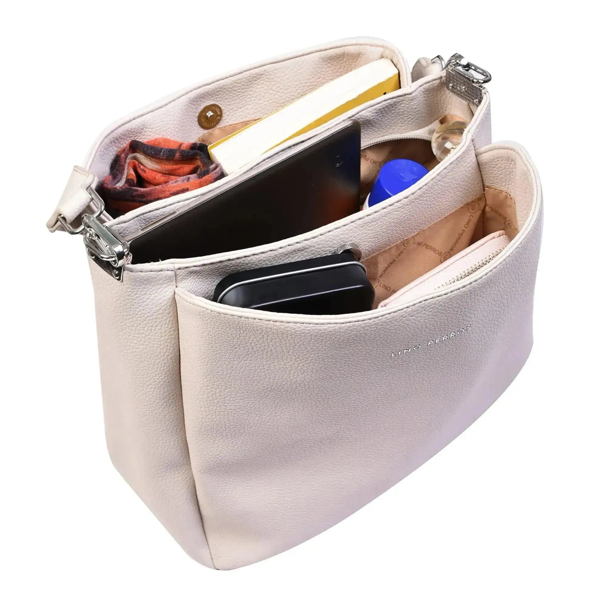 Voyage Simple Off White Hobo Bag - Lino Perros