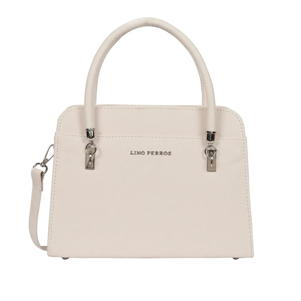 Voyage Statement White Satchel Bag - Lino Perros