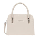 Voyage Statement White Satchel Bag - Lino Perros
