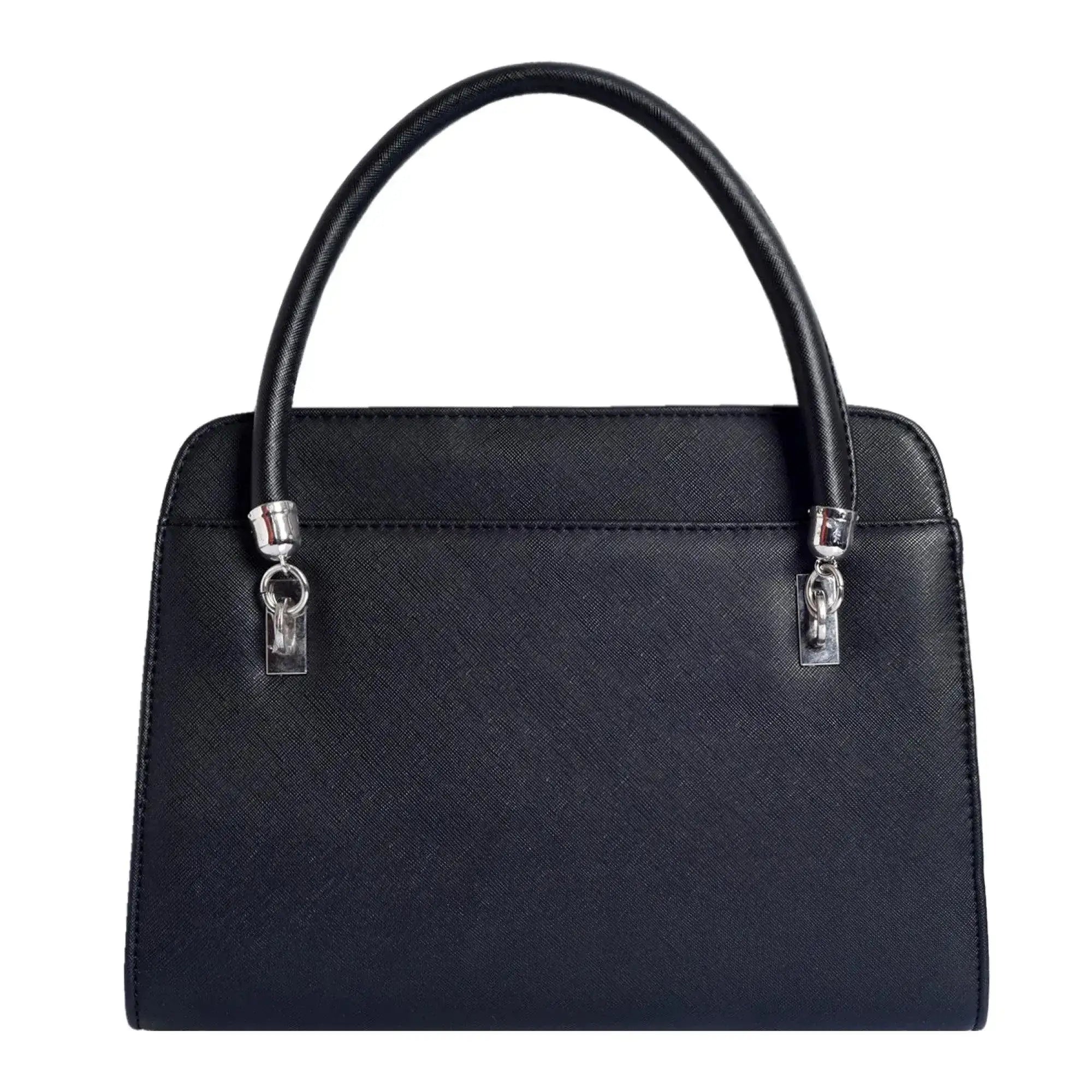 Voyage Statement Black Satchel Bag - Lino Perros