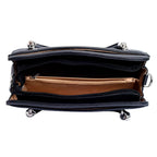Voyage Statement Black Satchel Bag - Lino Perros