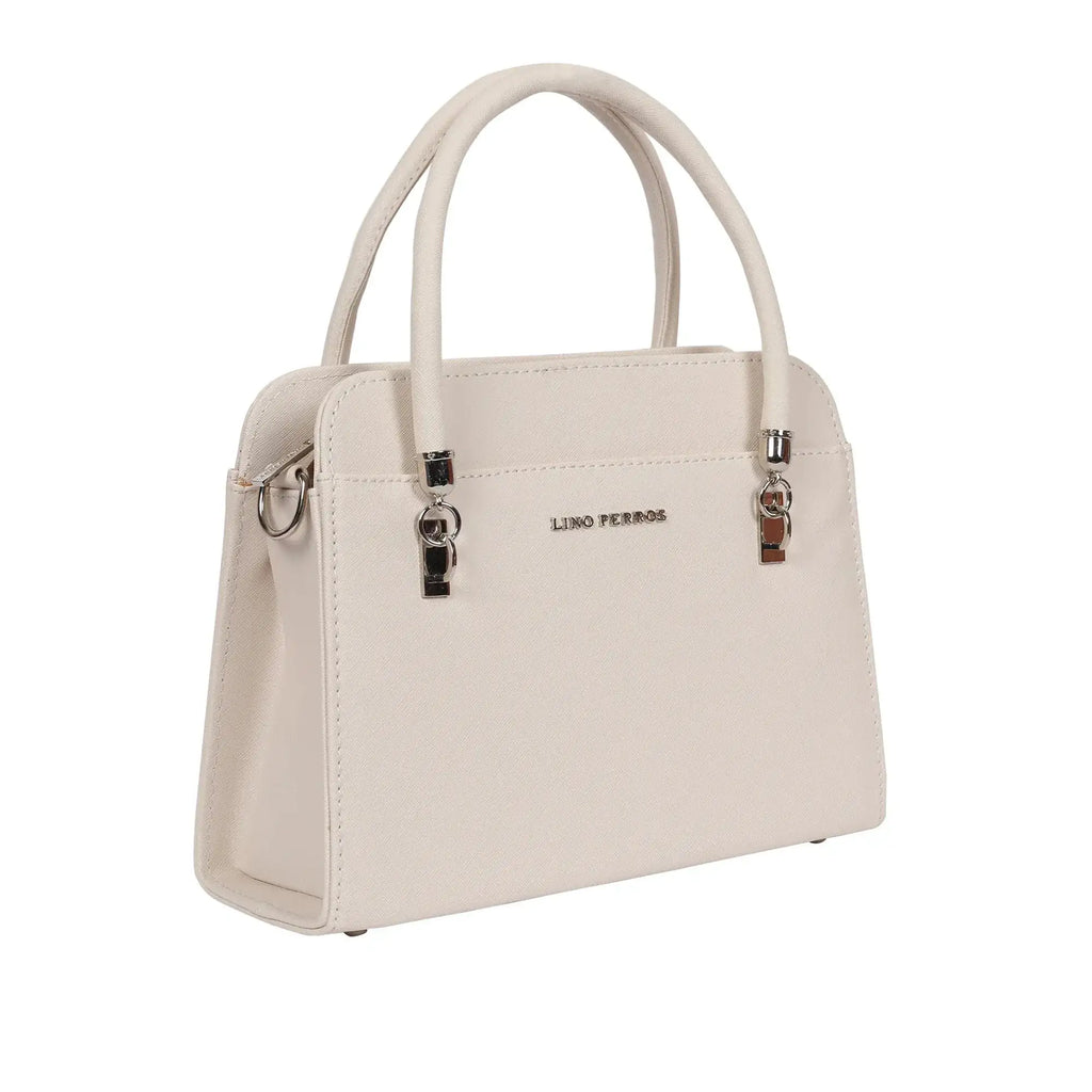 Voyage Statement White Satchel Bag - Lino Perros