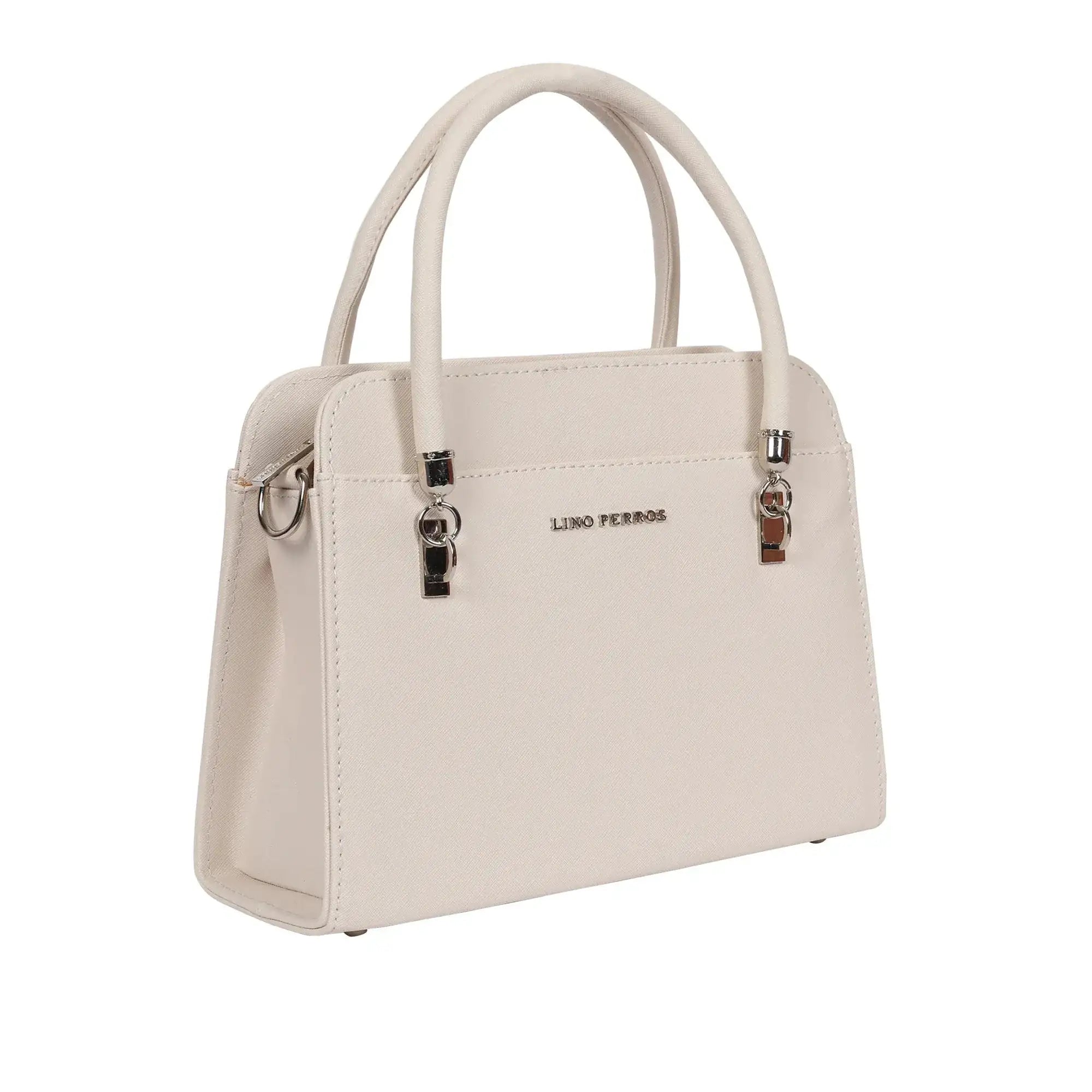 Voyage Statement White Satchel Bag - Lino Perros