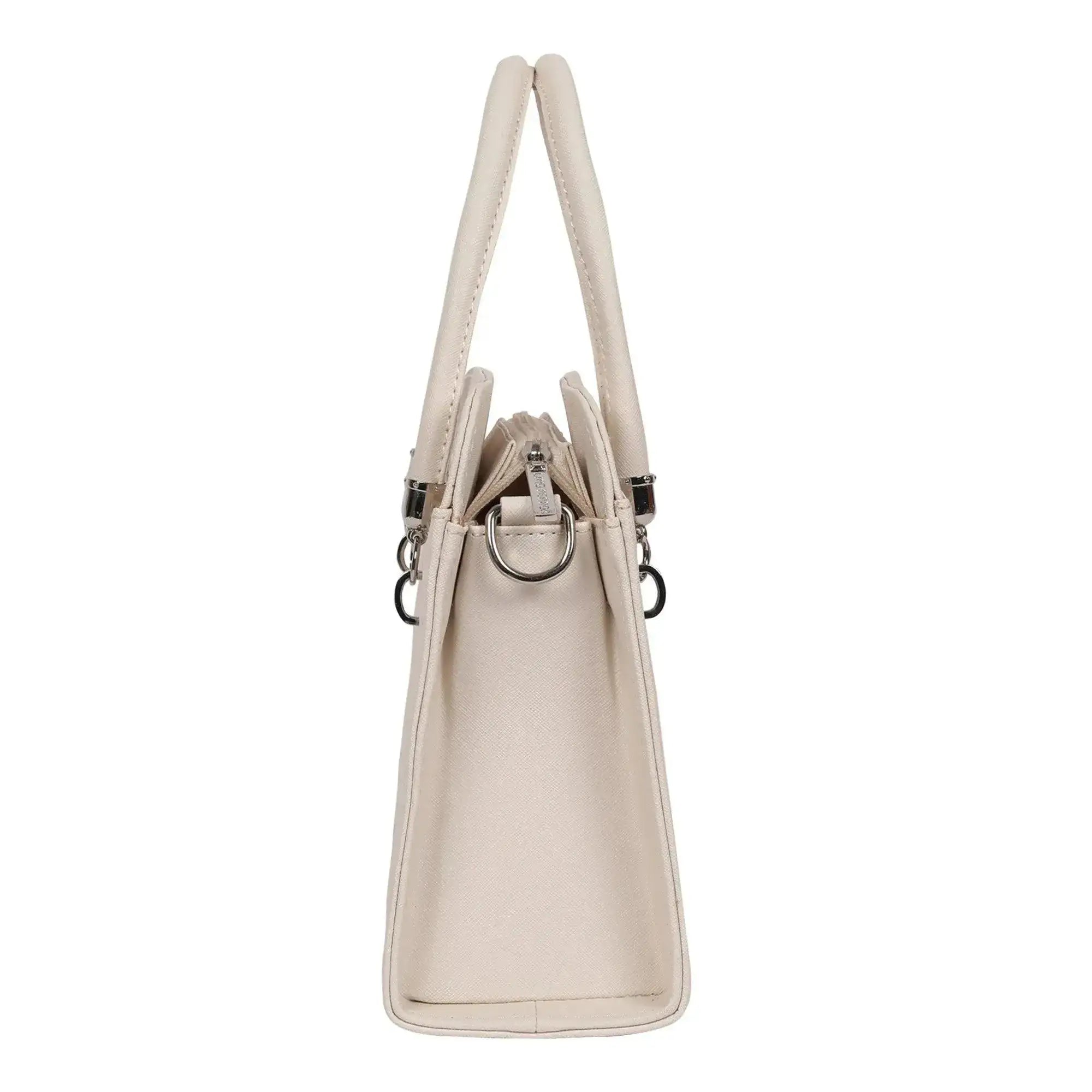 Voyage Statement White Satchel Bag - Lino Perros