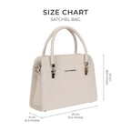 Voyage Statement White Satchel Bag - Lino Perros