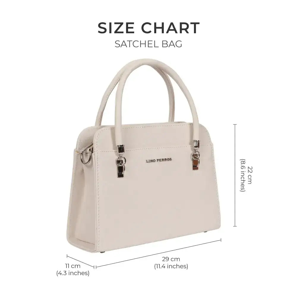 Voyage Statement White Satchel Bag - Lino Perros