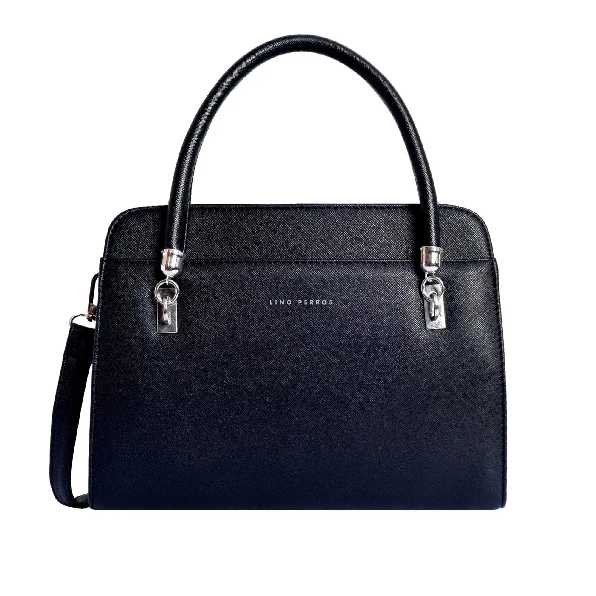 Voyage Statement Black Satchel Bag - Lino Perros