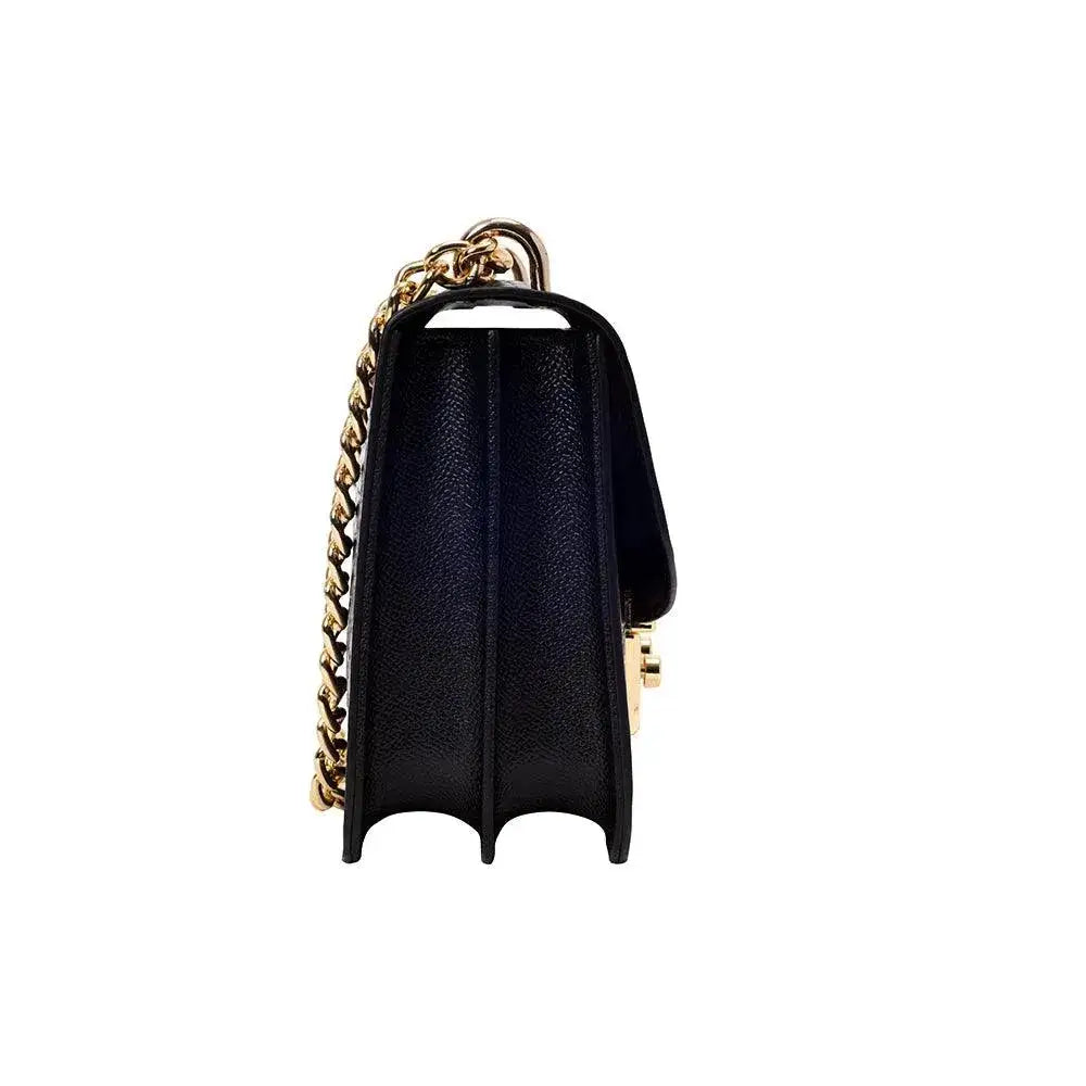 Voyage Structured Black Shoulder Bag - Lino Perros
