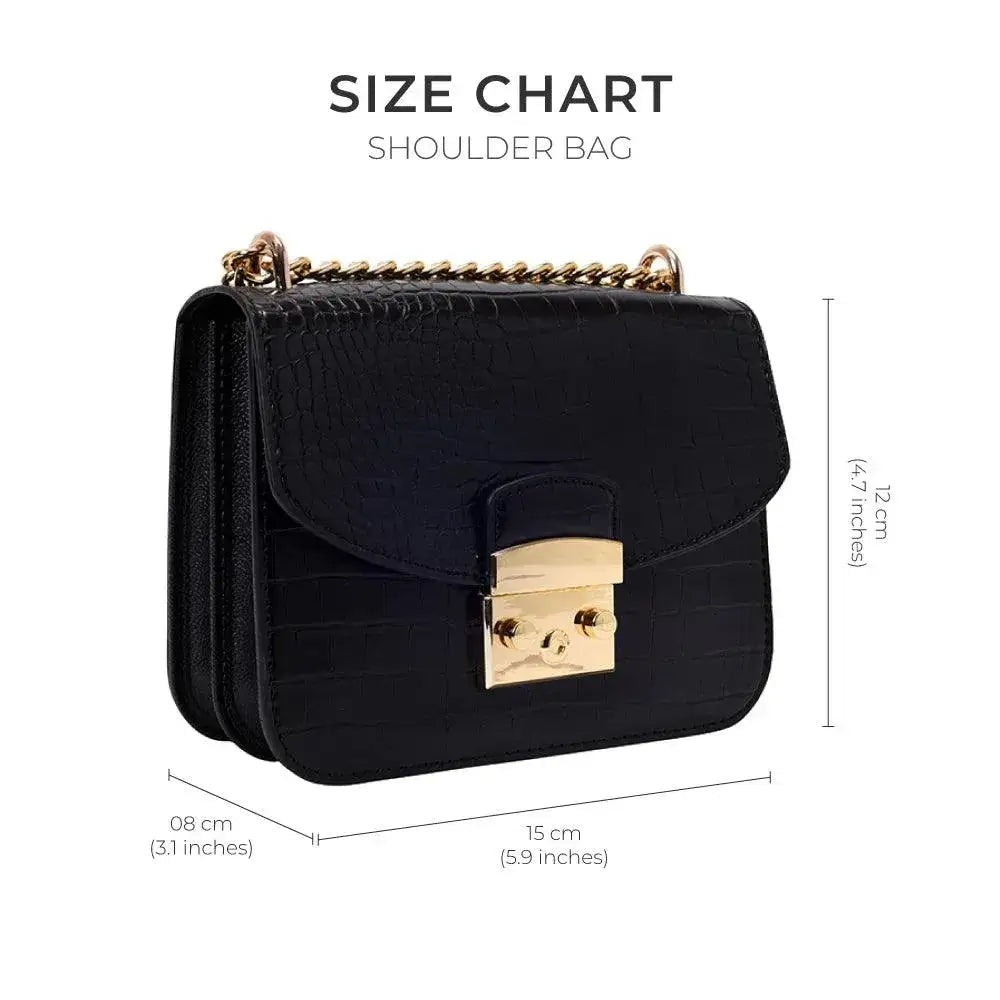 Voyage Structured Black Shoulder Bag - Lino Perros