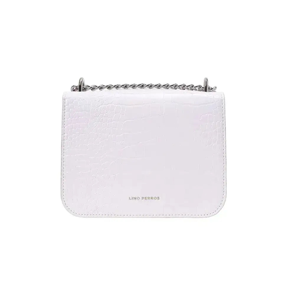 Voyage Structured White Shoulder Bag - Lino Perros