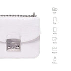 Voyage Structured White Shoulder Bag - Lino Perros