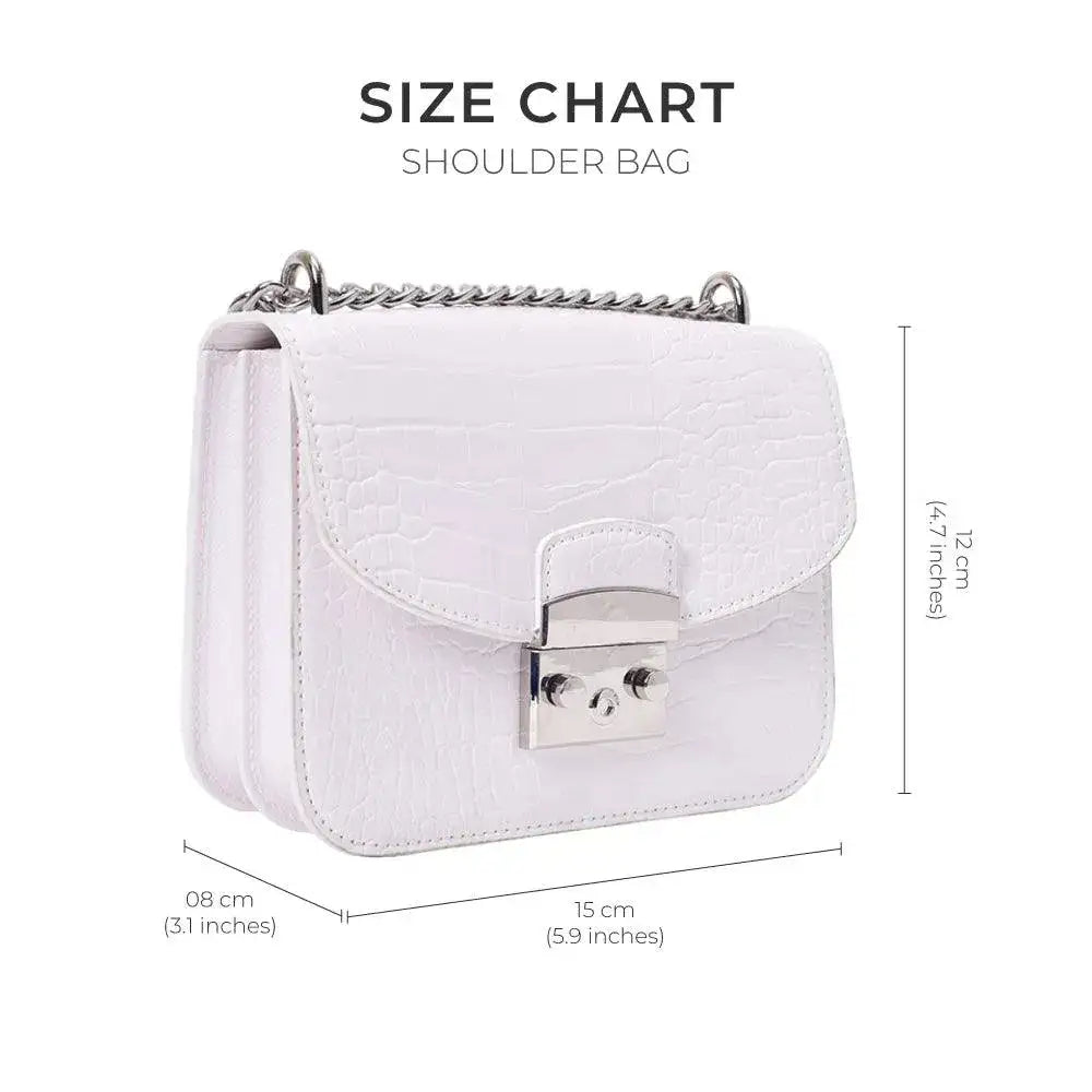 Voyage Structured White Shoulder Bag - Lino Perros