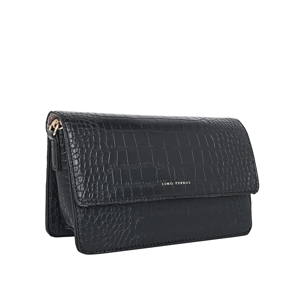 Voyage Tempting Black Shoulder Bag - Lino Perros