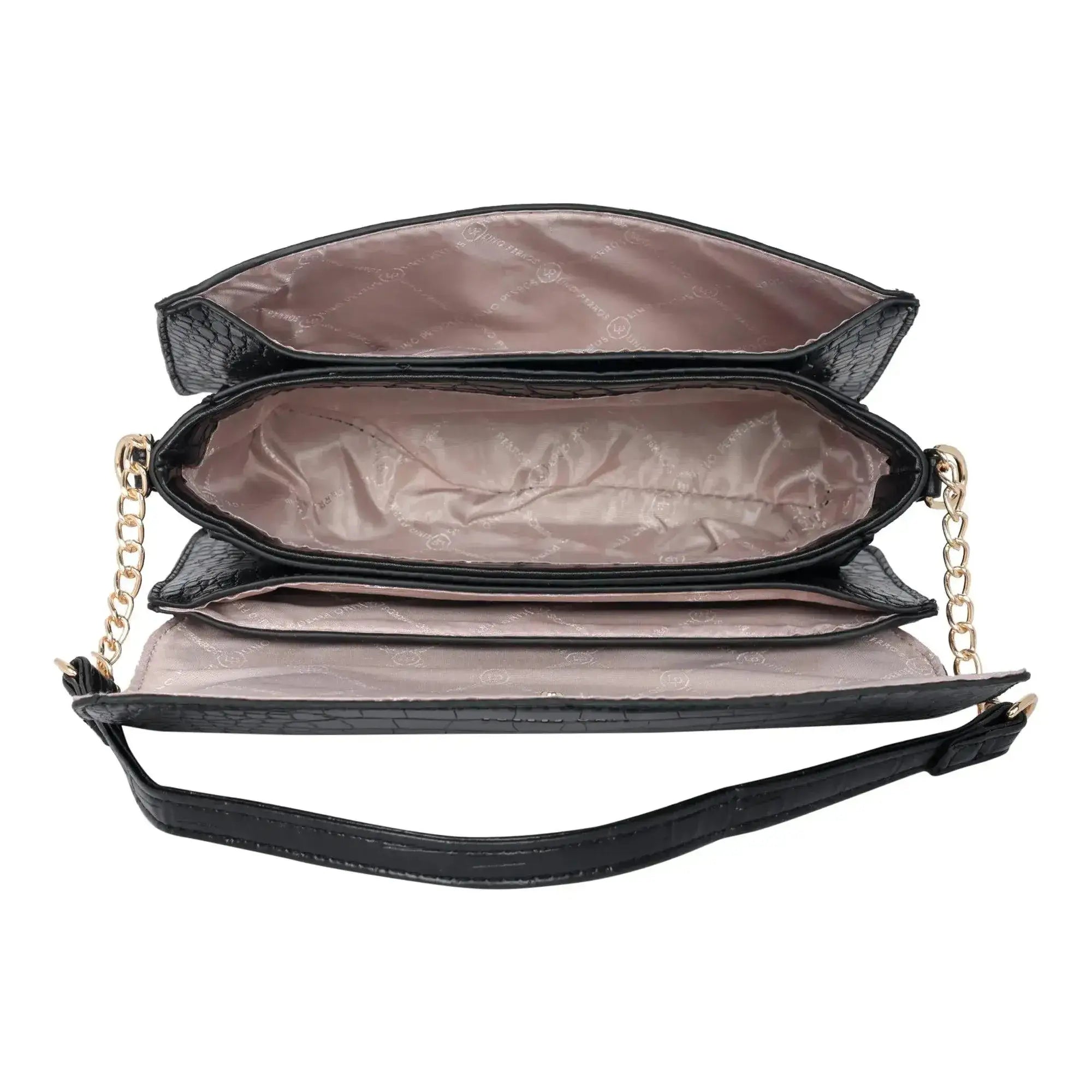 Voyage Tempting Black Shoulder Bag - Lino Perros