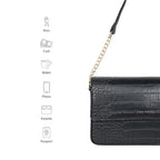 Voyage Tempting Black Shoulder Bag - Lino Perros