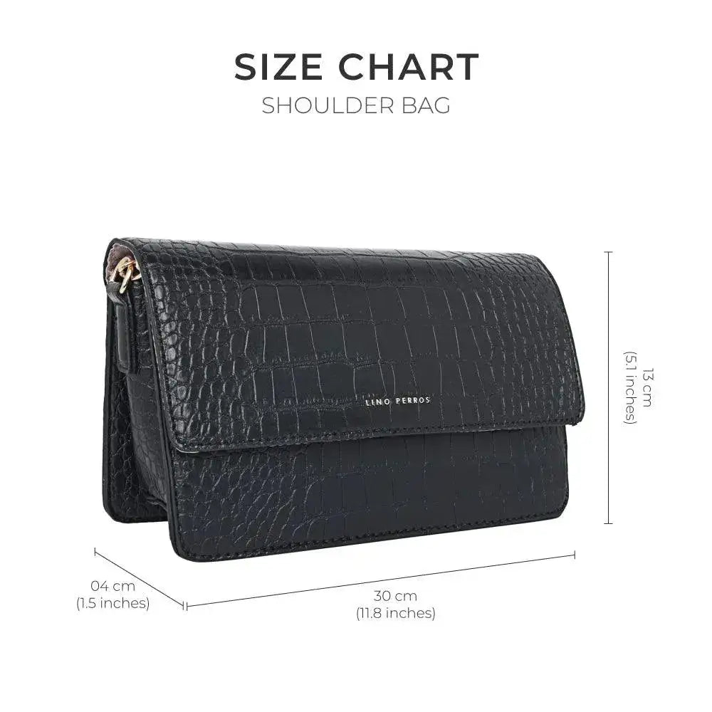 Voyage Tempting Black Shoulder Bag - Lino Perros