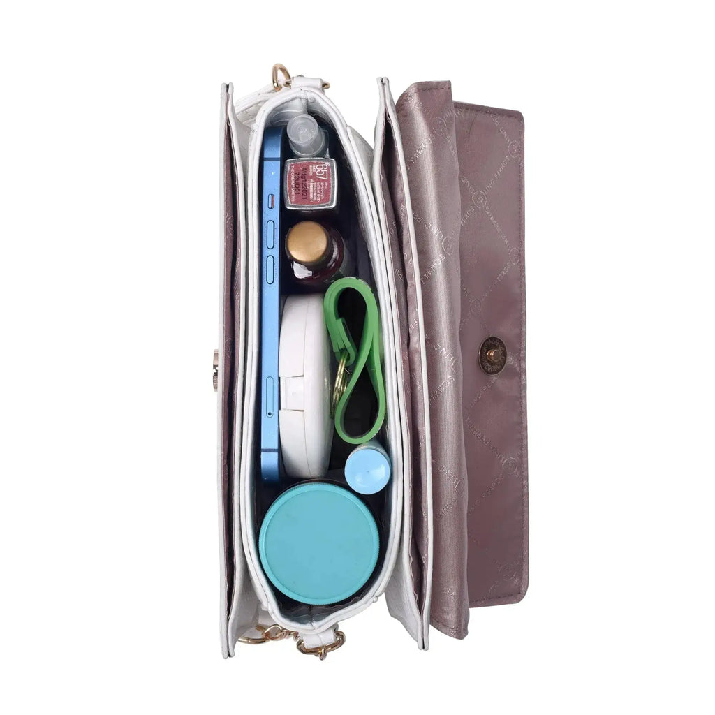 Voyage Tempting White Shoulder Bag - Lino Perros