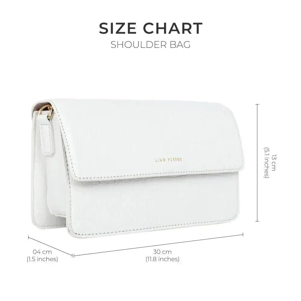 Voyage Tempting White Shoulder Bag - Lino Perros