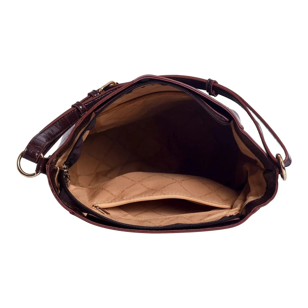 Voyage Timeless Brown Hobo Bag - Lino Perros