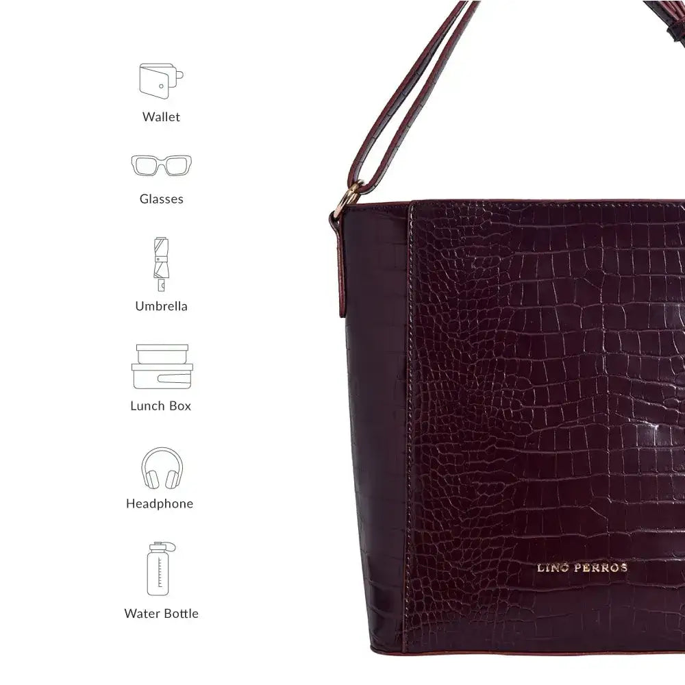 Voyage Timeless Brown Hobo Bag - Lino Perros