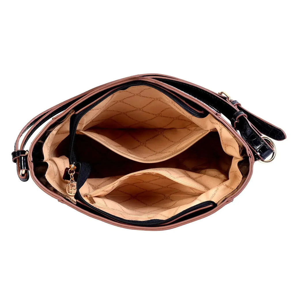 Voyage Timeless Black Hobo Bag - Lino Perros