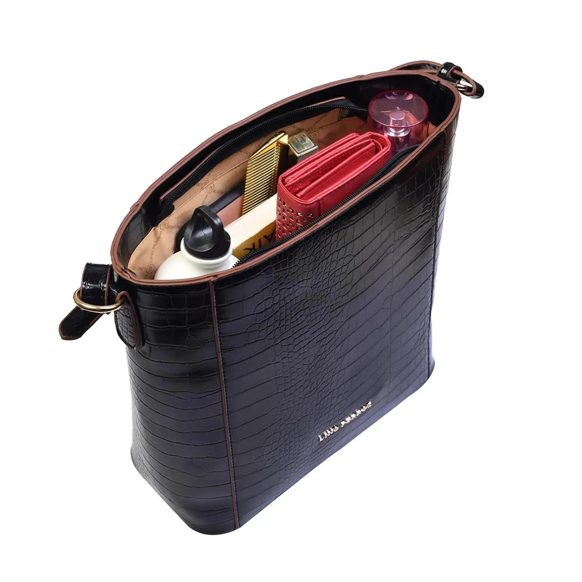 Voyage Timeless Black Hobo Bag - Lino Perros