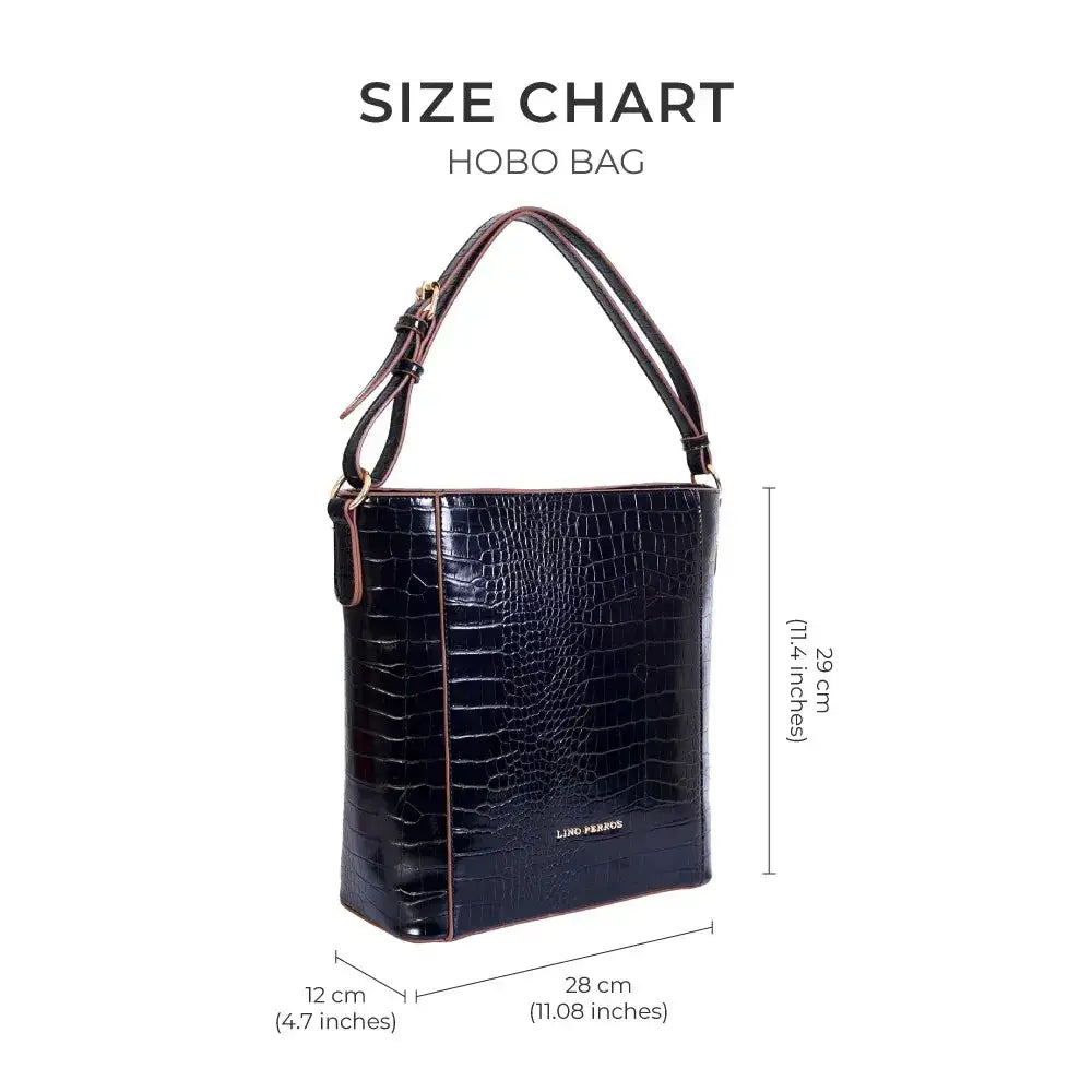 Voyage Timeless Black Hobo Bag - Lino Perros