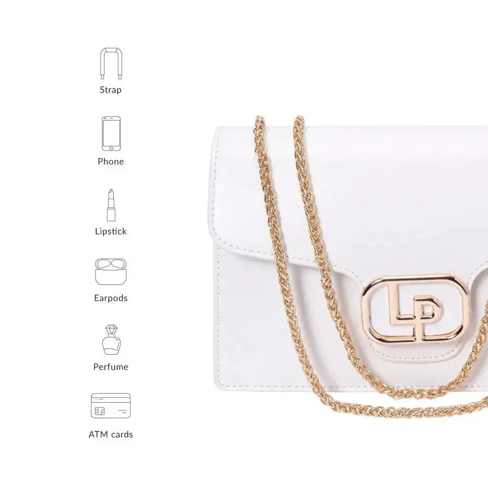 Voyage Timeless White Shoulder Bag - Lino Perros
