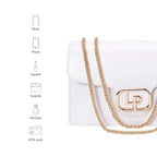 Voyage Timeless White Shoulder Bag - Lino Perros