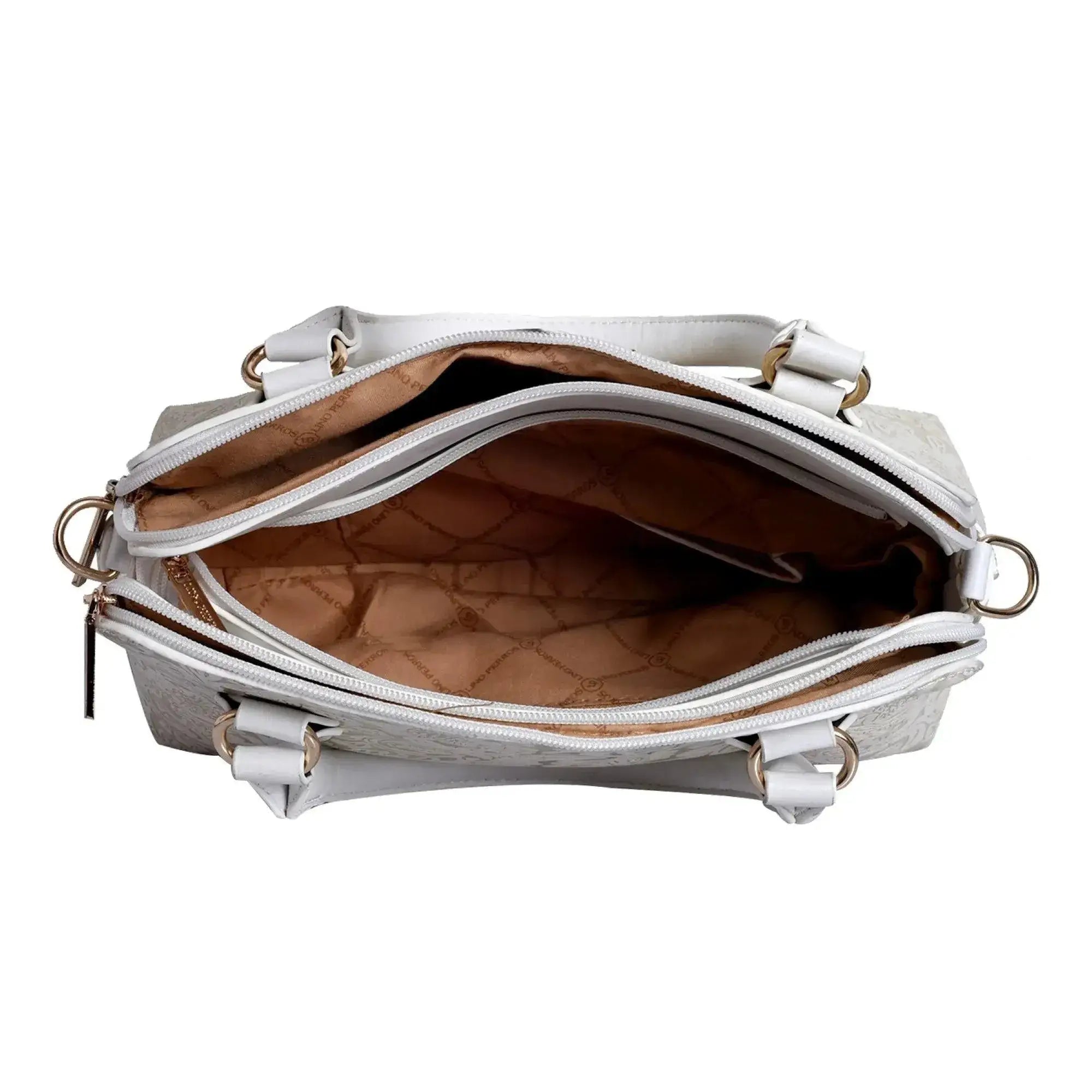 Voyage Vintage White Satchel Bag - Lino Perros